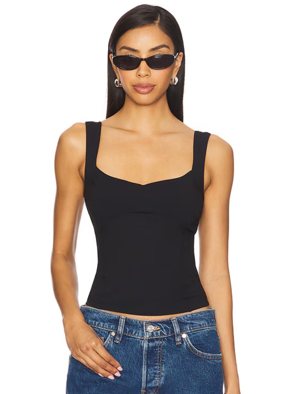 Free People Intimately Somewhere Sometime Cami, S, Black, NWOT